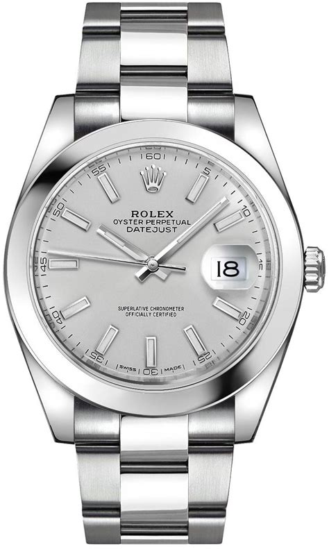 rolex silver watch price.